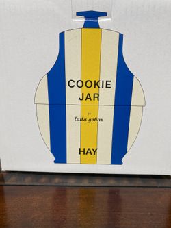 Hay Laila Gohar Striped Ceramic Cookie Jar