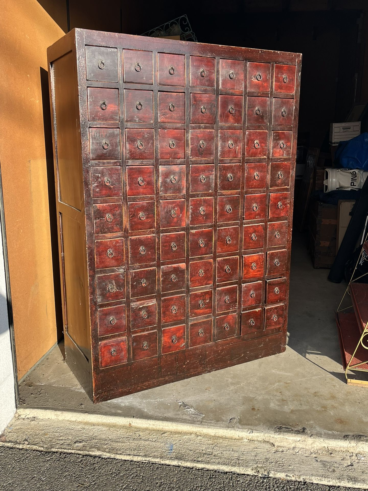 Antique Chinese Apothecary Cabinet Early 20th Century
