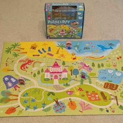 Peaceable Kingdom Puzzle & Play Fantasy Funland