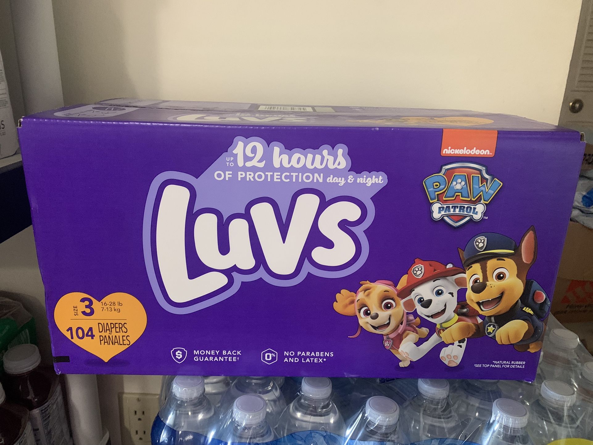 Luvs size 3 baby diapers 104 count big box