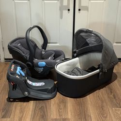 Uppababy Bassinet, Car seat & Base