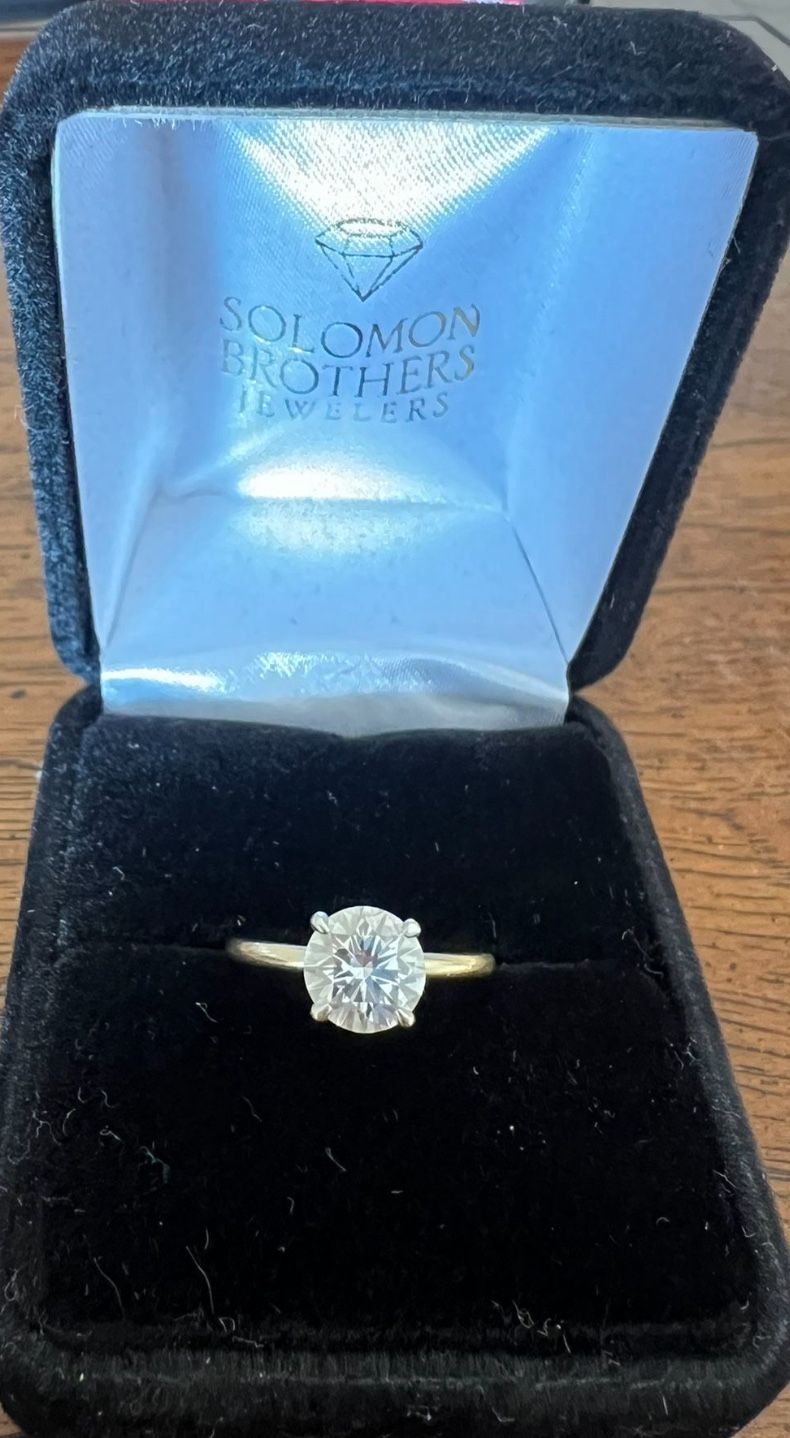 1 Carat Natural Solitaire Diamond Ring