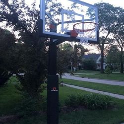 Goalrilla 54 inch in ground basketball hoop adjustable basketball court