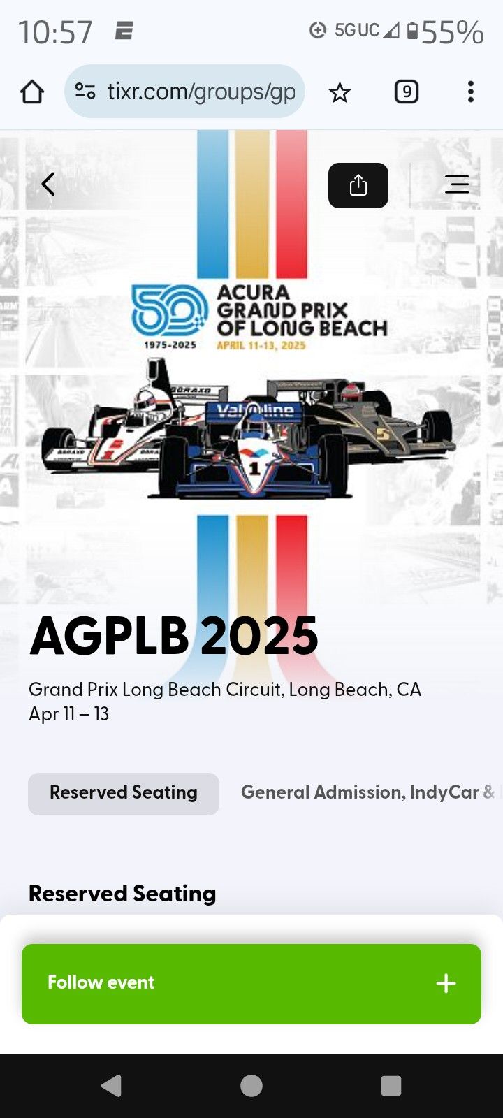 Long Beach Grand Prix Sunday 