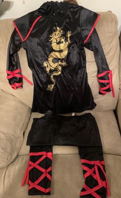 Dragon Ninja girls costume, size child XL