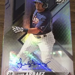 2019 Topps Bowman Platinum Luis Arraez Autorgraph Auto RC TOP-26 NM