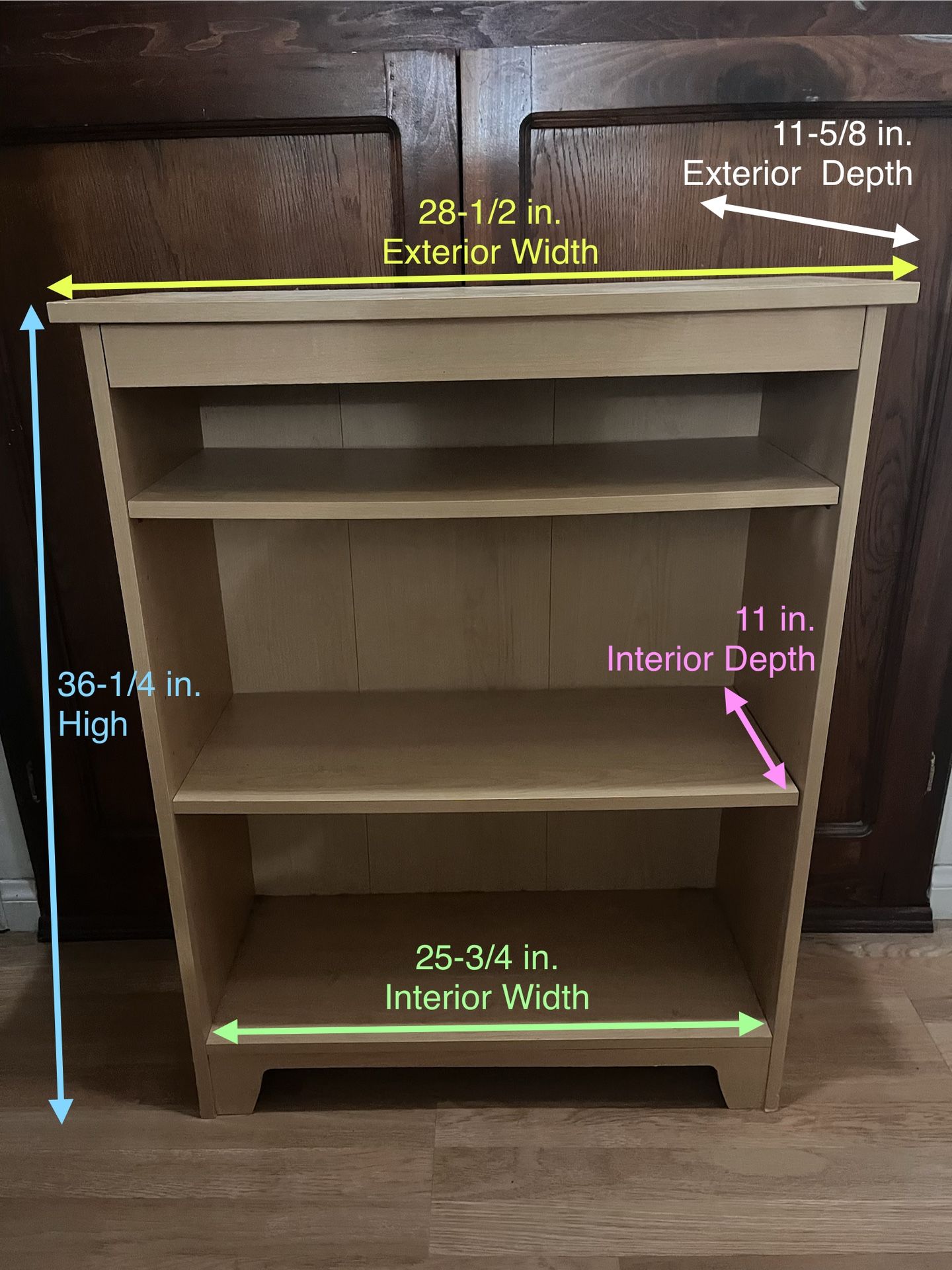 Bookcase with Adjustable Shelves