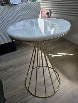 White Marble End table