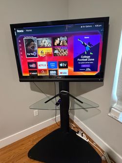 42” vizio tv with stand and Roku
