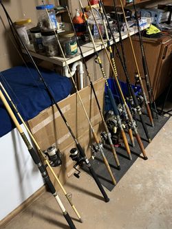 Fishing Rods And Reels (11 Assorted)