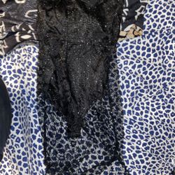 Black glitter dress 