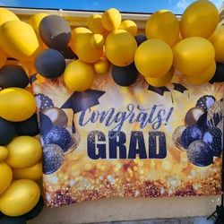 7x5 ft Graduation Backdrop/Banner 