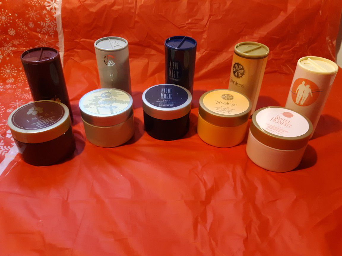 Avon body powders and fragrance sets