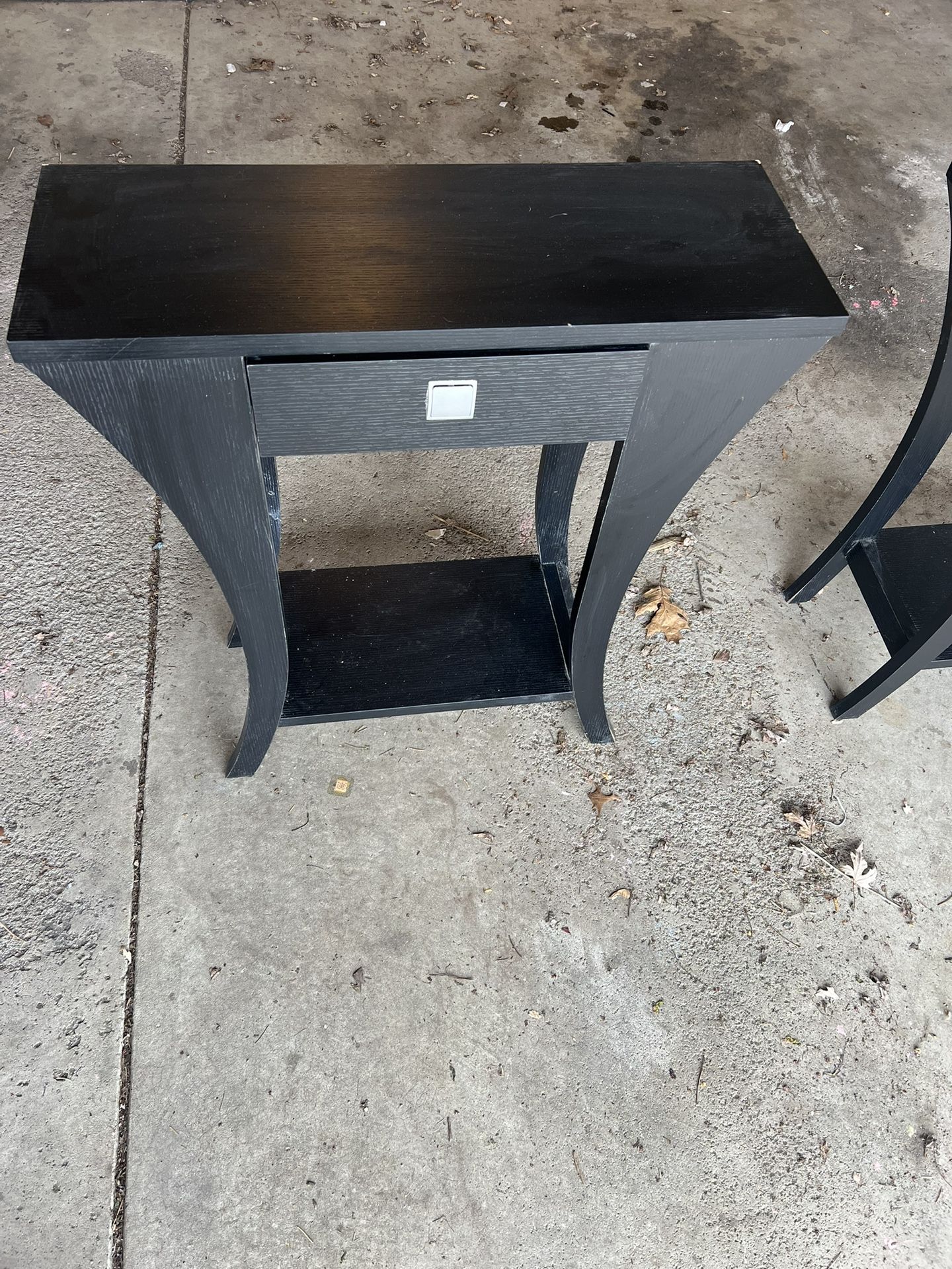 Accent Console, Hallway Table With Small Drawer In Red Cocoa