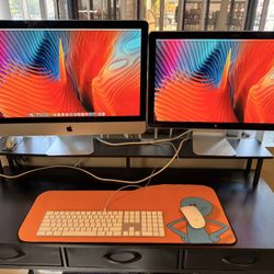 Computer Desk With Mac Desktop 