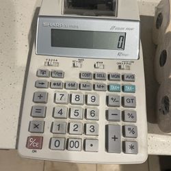10 key calculator battery with paper