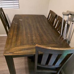 6 Seat Dining Table With Chairs 