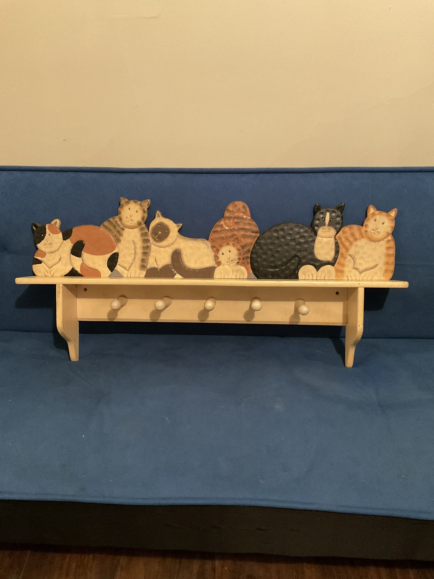 Cat Themed  Hanging Coat Rack
