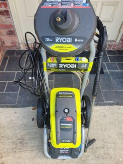 Ryobi 2300 psi electric pressure washer.