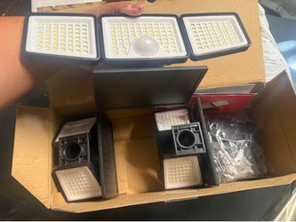 3 Pack 156 LED Solar Motion Sensor Lights for house