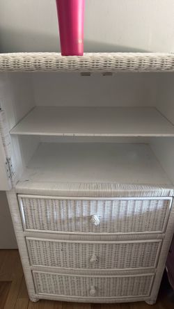 Rattan Chest with 3 drawers