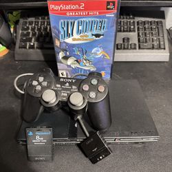 PS2 Slim With Sly Cooper The Game 