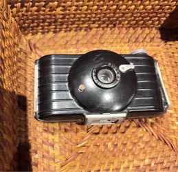 vintage Eastman Kodak Bullet Camera, a compact Art Deco-styled film camera produced from 1936 to 1942.