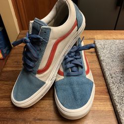 Vans, Tennis Shoes, Suede, And Canvas
