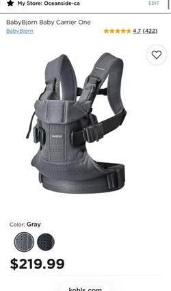 BabyBjorn Baby Carrier One – Gray