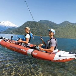 Excursion Pro K2 Inflatable Kayak Set: