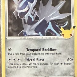 Pokémon Dialga Celebrations Classic Collection Rare 020/025 English Metal 130 HP