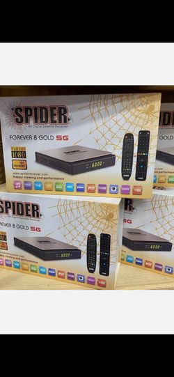 Spider Digital Satellite Receiver TV Box Forever 8 Gold 5G Fill HD