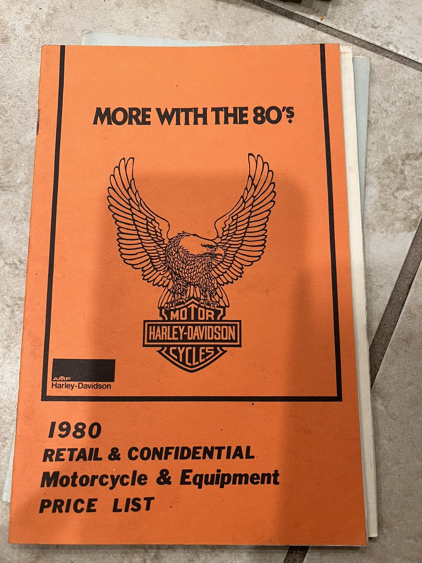 Harley-Davidson Confidential Price Booklets