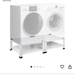 Washer N Dryer Stand 2 Pk Black
