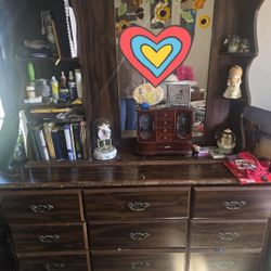 Large Dresser With Mirror 