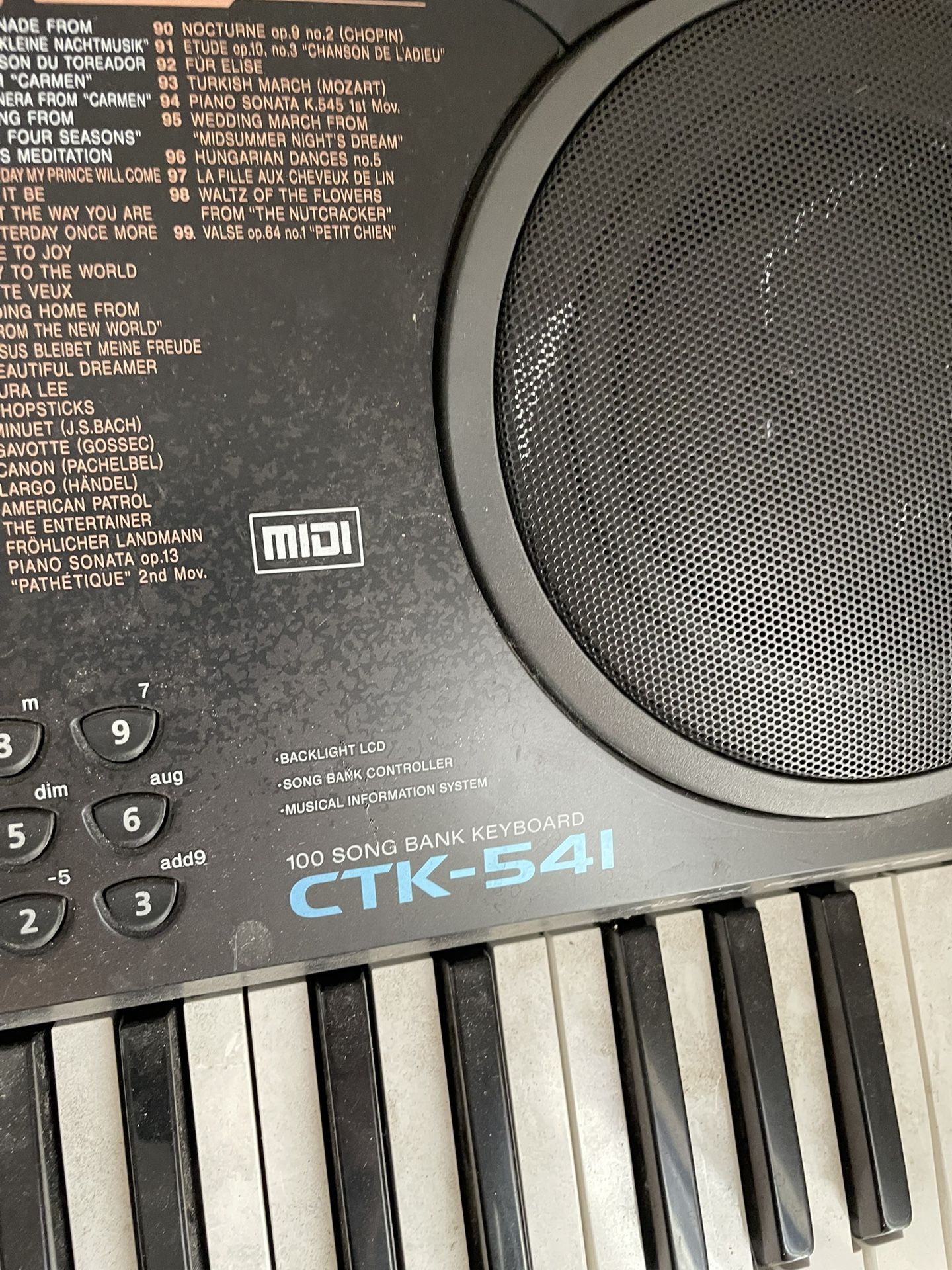 Cassio CTK-541 keyboard