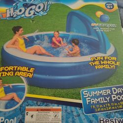 Kids Inflatable 7 Ft Round Pool