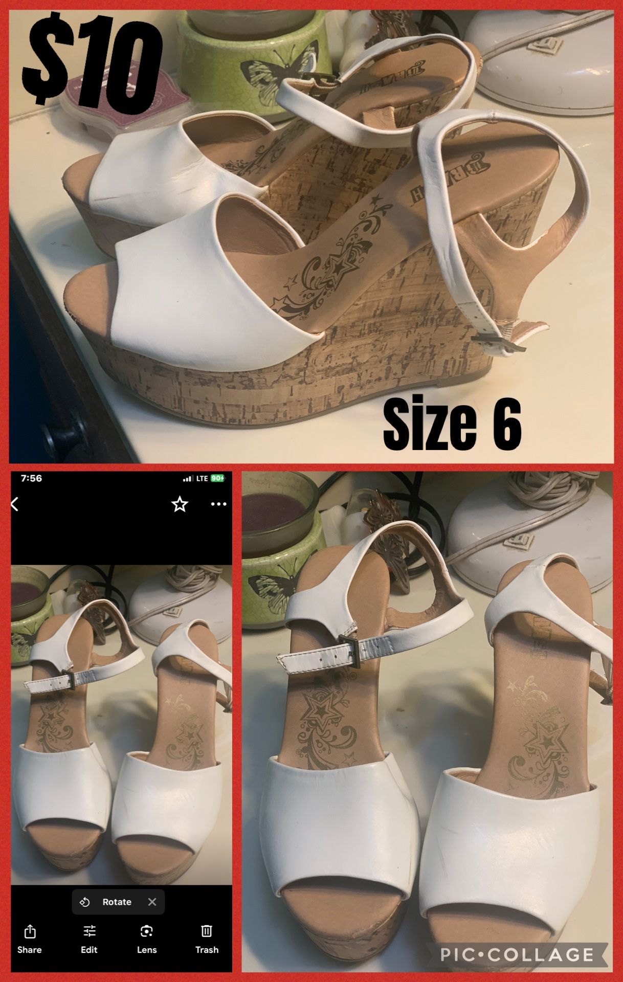 Wedge Shoes Size 6
