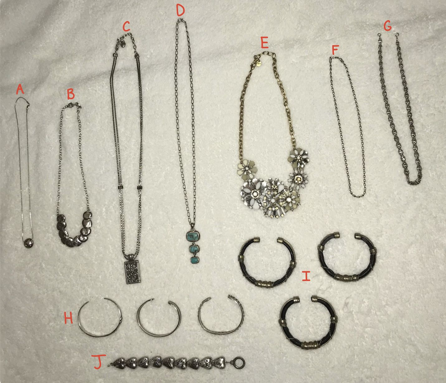 Individually Priced Real Silver Jewelry (3 PAGES)