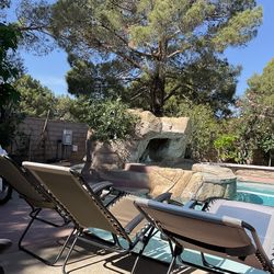 PATIO. FOLDABLE. CHAIRS