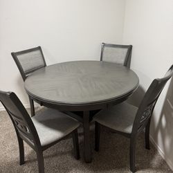 Round Gray Table