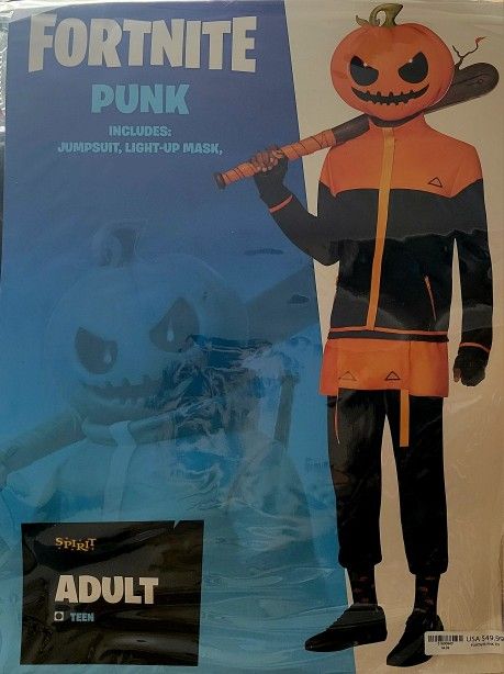 Fortnite Punk/Pumpkin Head Costume