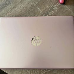 Rose pink hp laptop