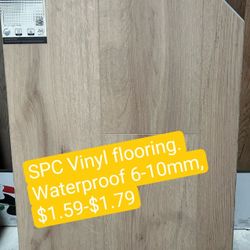 SPC Vinyl Flooring, Waterproof, 8 mm $1.79/sqft Autumn Specials