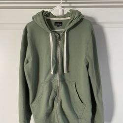 American Giant Carolina Midweight Full Zip Hoody - Green Slate (Medium)