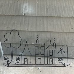 Rare Metal Wall Art Sculpture