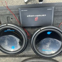 2- 10’ subwoofer w/amp