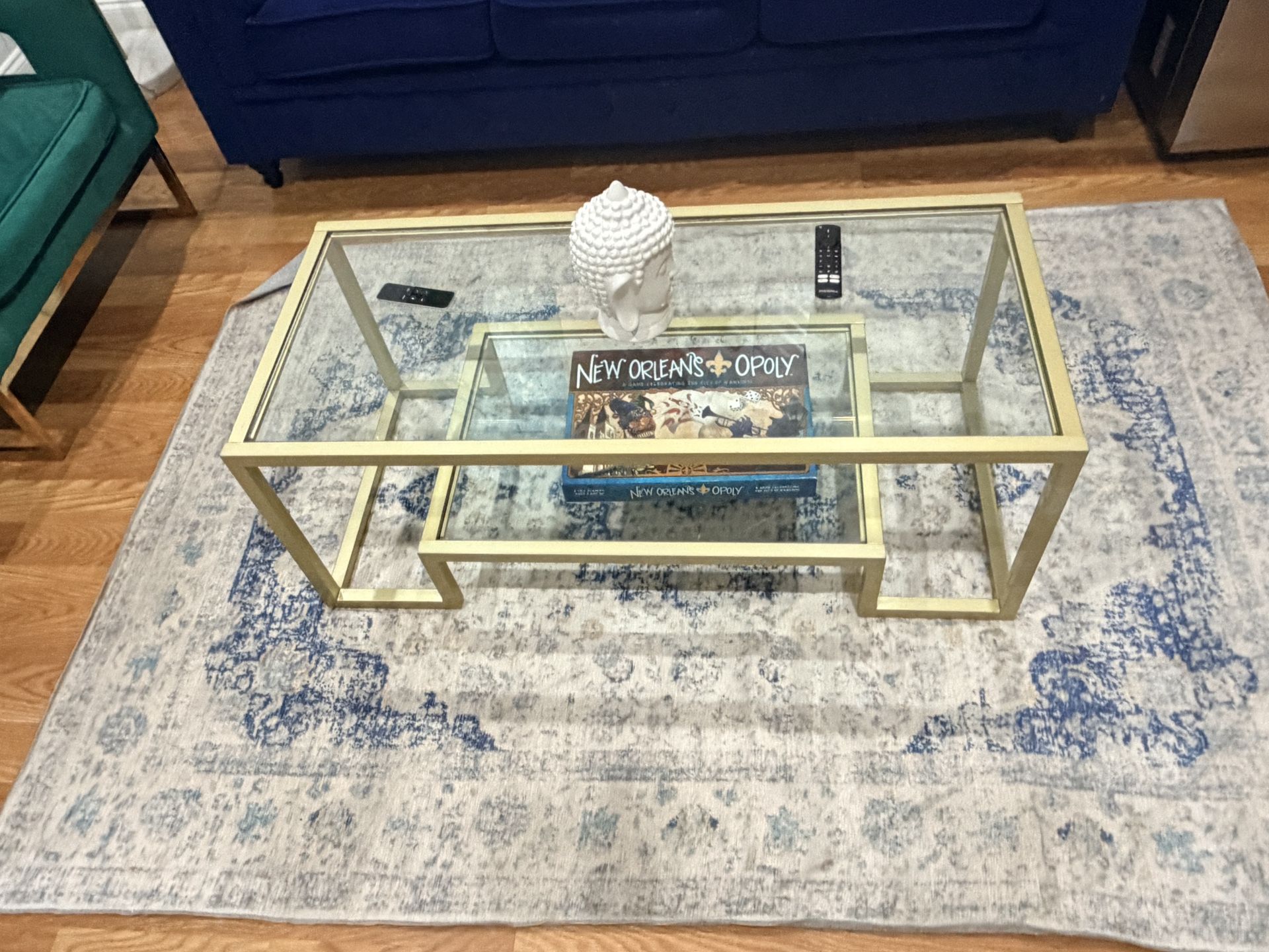 Gold Glass Coffee table