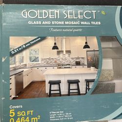 Glass and stone Tile with grout