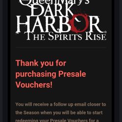 Queen Mary Dark Harbor 2 Passes